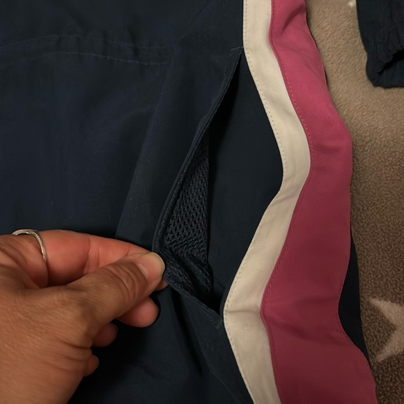 RBK Spring Windbreaker Women’s Hooded Waist Drawstring Sz. Large NWOT Navy Coat - Picture 14 of 14